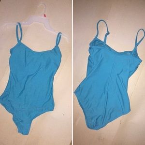 Blue one peace swim suit